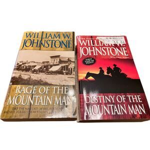 William W. Johnstone Lot of 2-Rage of Mountainman and Destiny of Mountainman VTG
